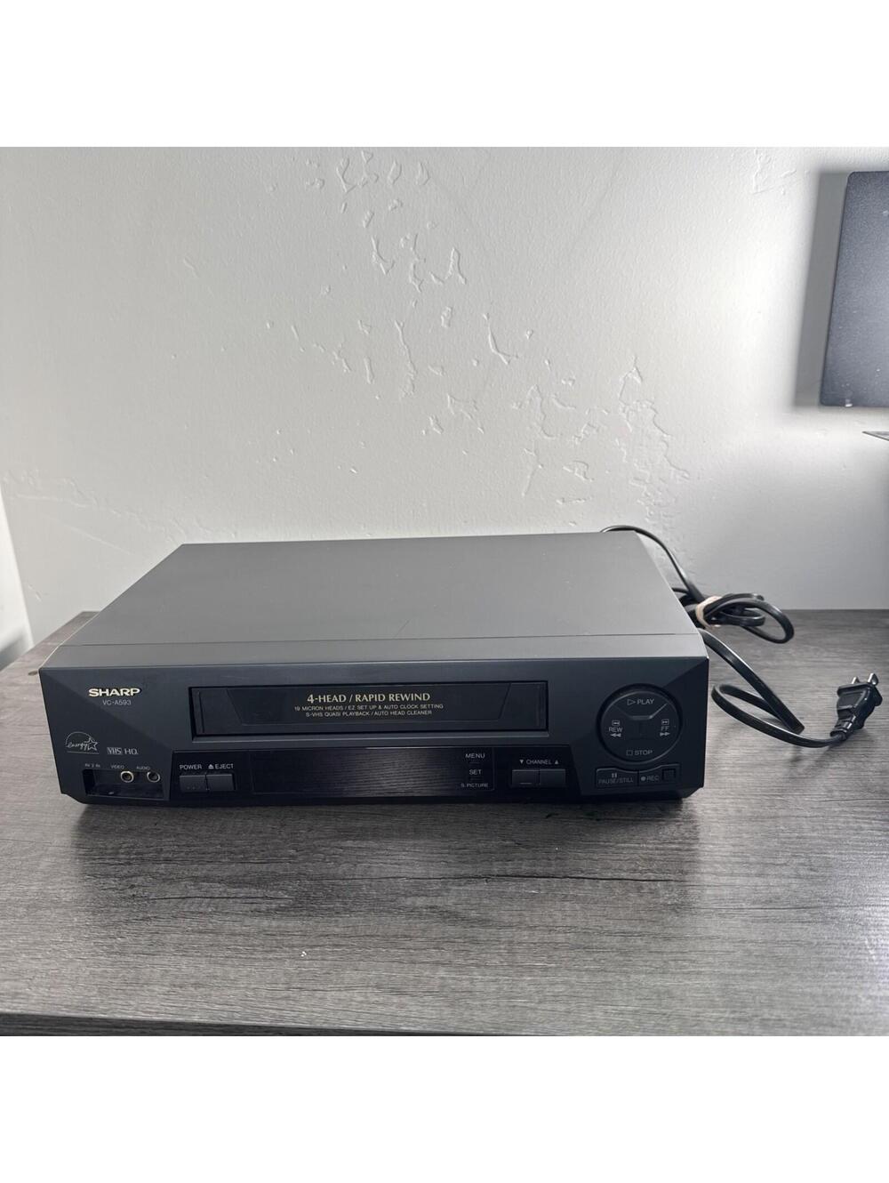 Sharp VC-A593U VHS VCR Tested Works NO REMOTE